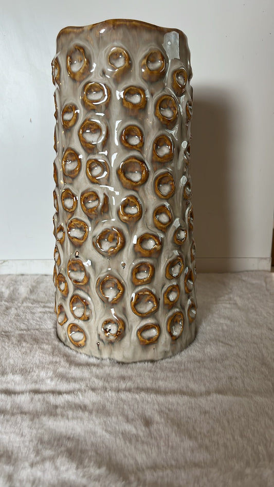Vase Keramik, Camel / Beige