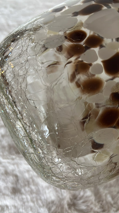 Vase aus Glas mundgeblasen