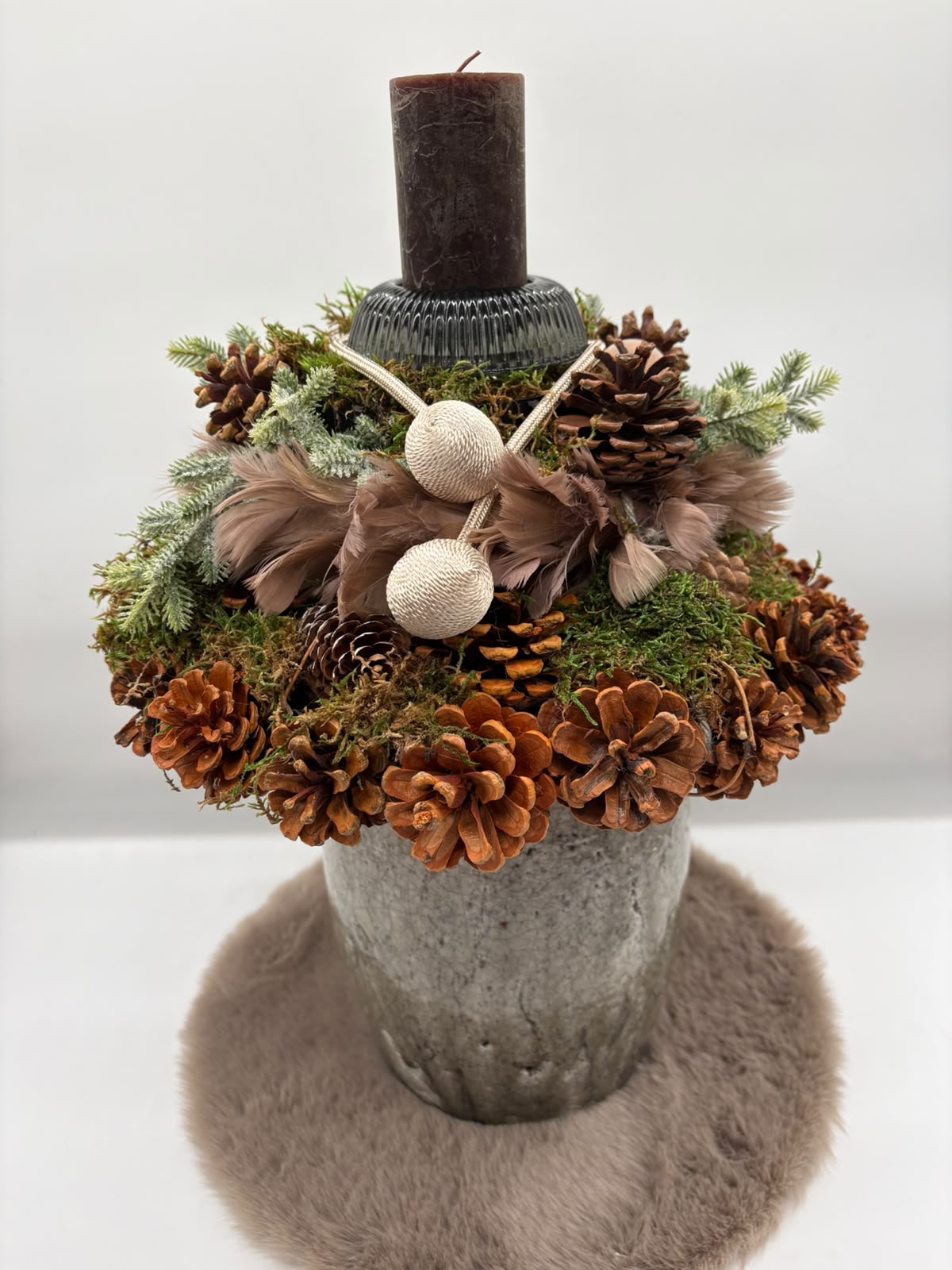 Adventskranz mit 1er Kerze