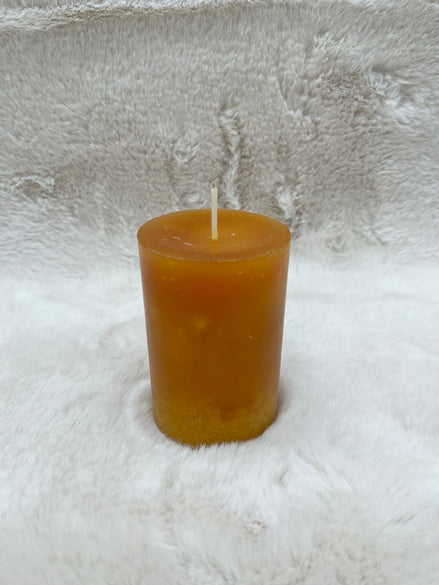 Rustickkerze Goldgelb 90/60
