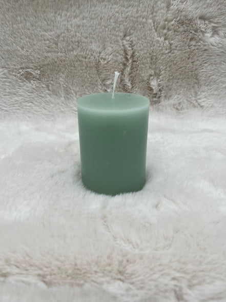 Stumpenkerze Jade kaufen – Elegante Wachskerze für gemütliche Atmosphäre