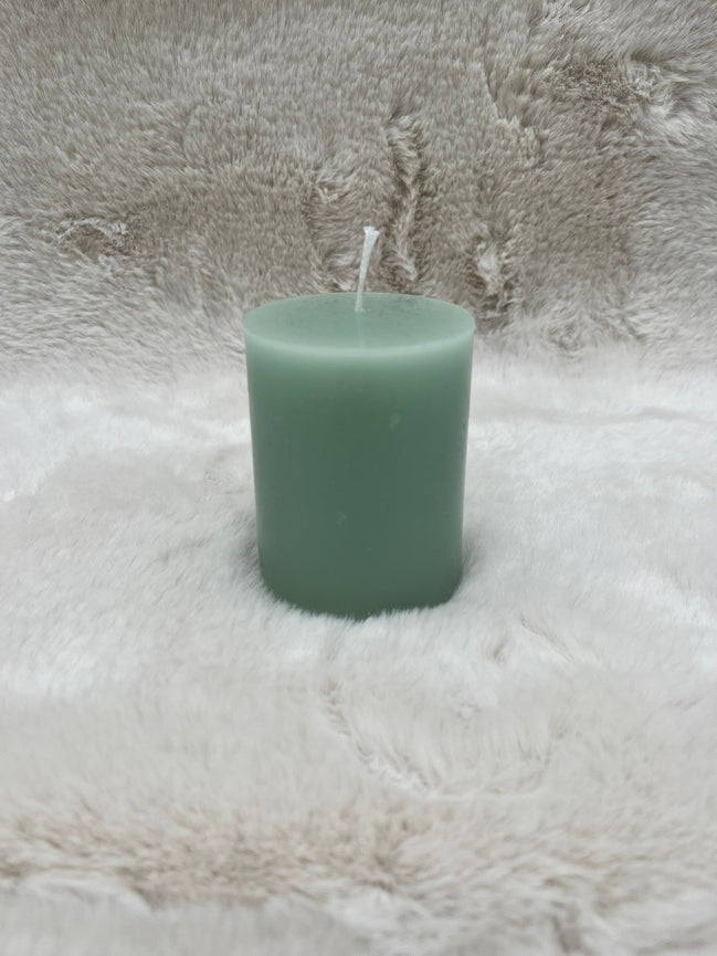Stumpenkerze Jade kaufen – Elegante Wachskerze für gemütliche Atmosphäre
