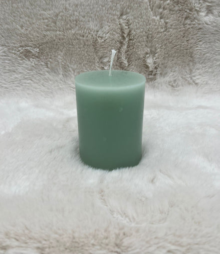 Stumpenkerze Jade kaufen – Elegante Wachskerze für gemütliche Atmosphäre