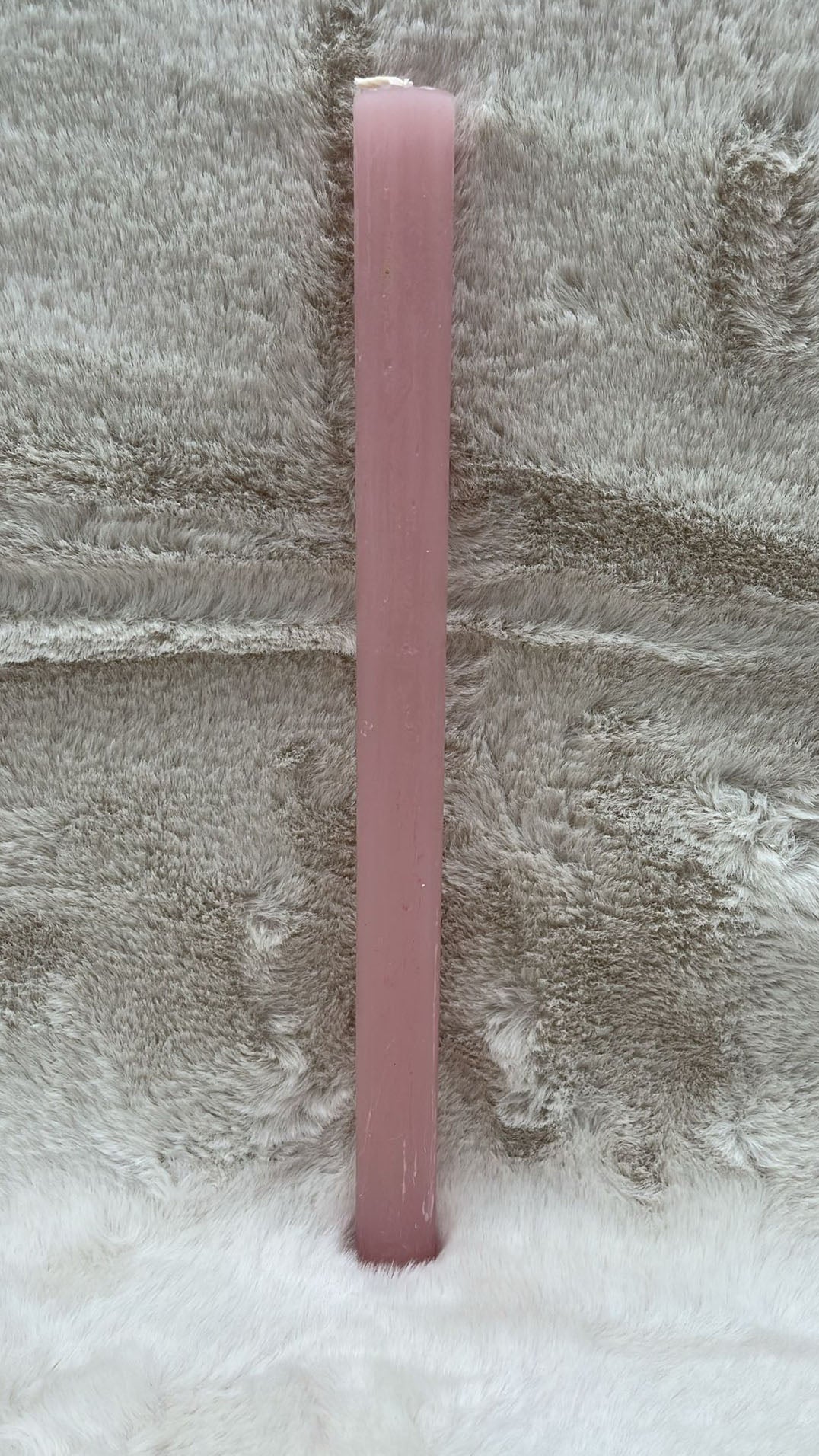 Rosewood colored stick candle