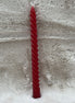 Kerze ,rot ,gedreht ,2er Set