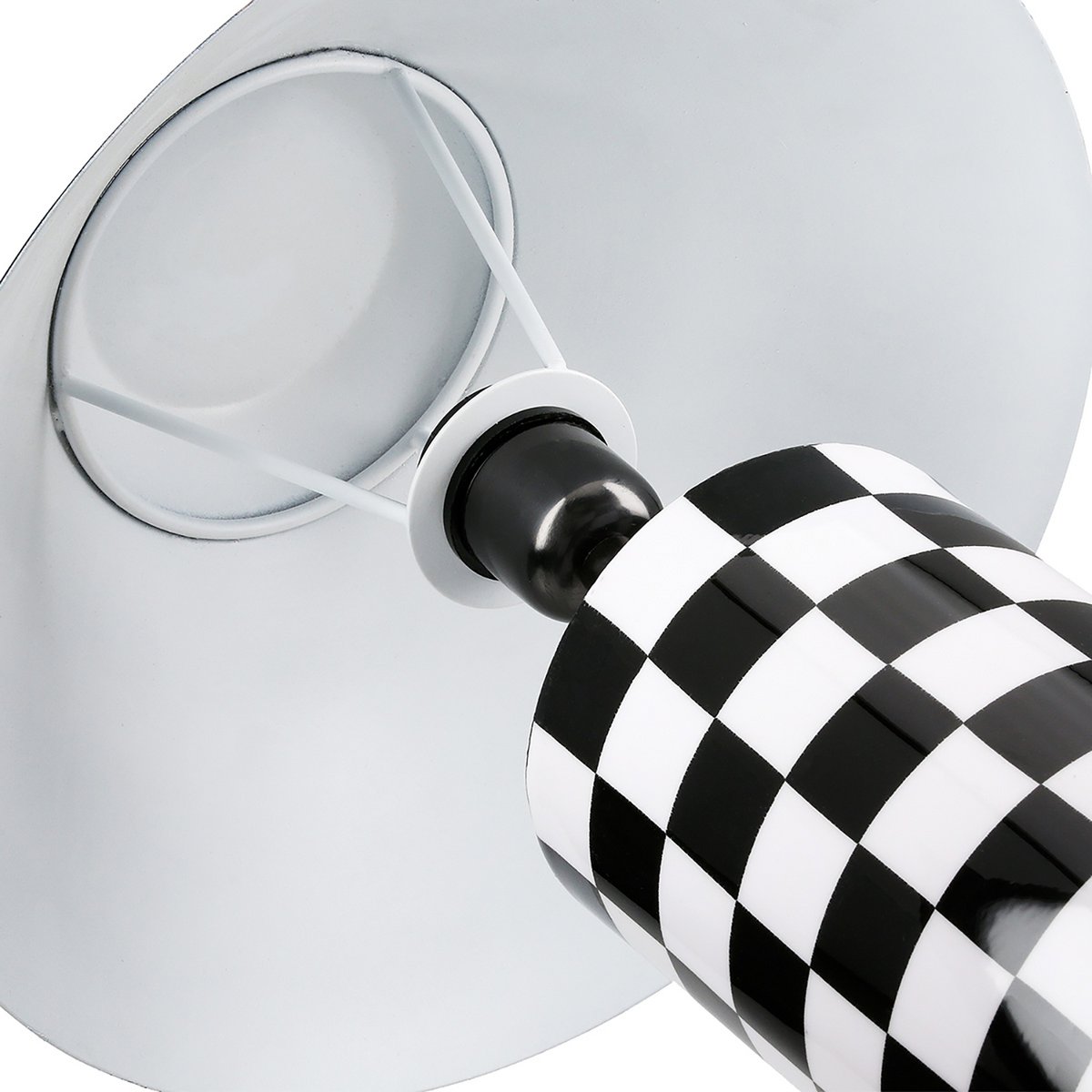 Tischleuchte zylindrisch Checkers, H.52 cm - Pimis living by Konceptpunkt