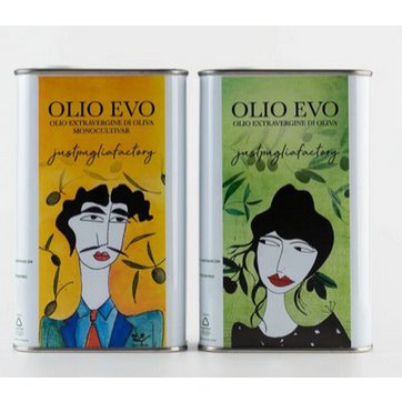 JUST PUGLIA FACTORY EVO Monocultivar & Blend Art Collection – Dose 500 ml (2er-Pack) - Pimis Living