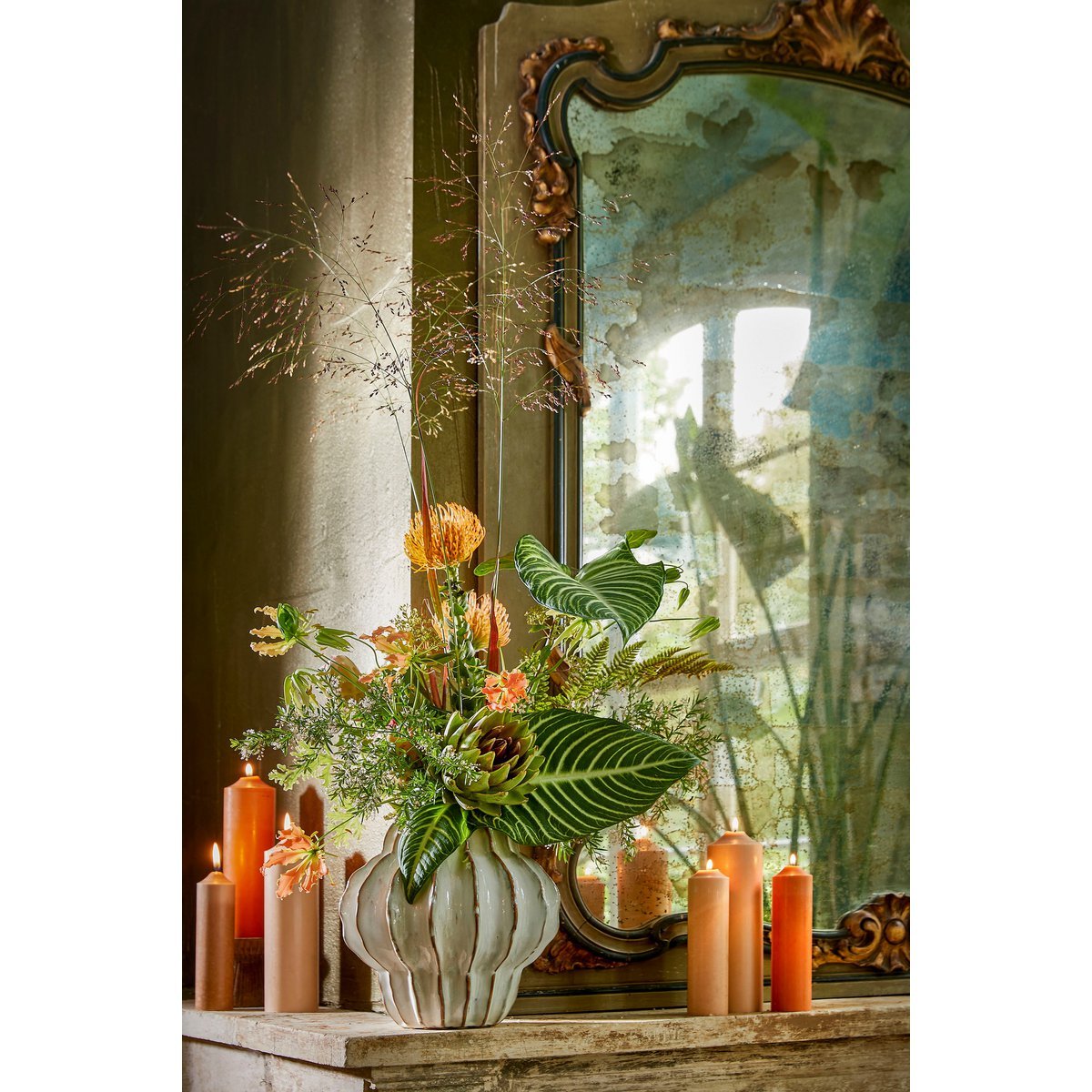 Altea Vase – H28 x Ø25 cm – Keramik – gebrochenes Weiß Mica Decorations