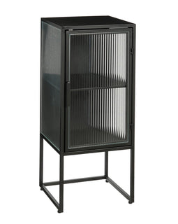 Clifton -Aufbewahrungsschrank mit Türen - L38 x B35 x H90 cm - Metall - Schwarz