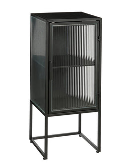 Clifton -Aufbewahrungsschrank mit Türen - L38 x B35 x H90 cm - Metall - Schwarz