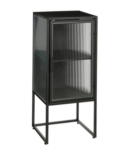 Clifton -Aufbewahrungsschrank mit Türen - L38 x B35 x H90 cm - Metall - Schwarz - Pimis living by Konceptpunkt