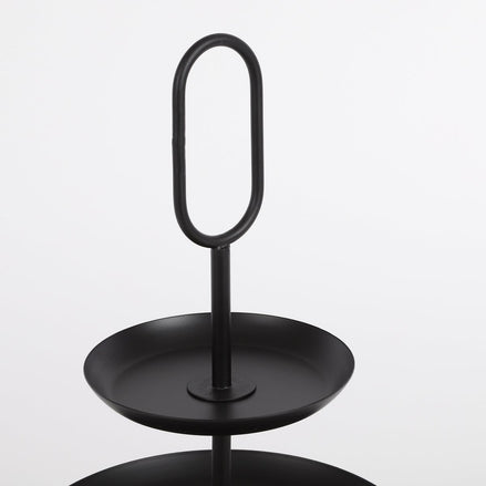 Rama Etagere 3-stöckig – H55 x Ø38 cm – Metall – Schwarz - Pimis living by Konceptpunkt