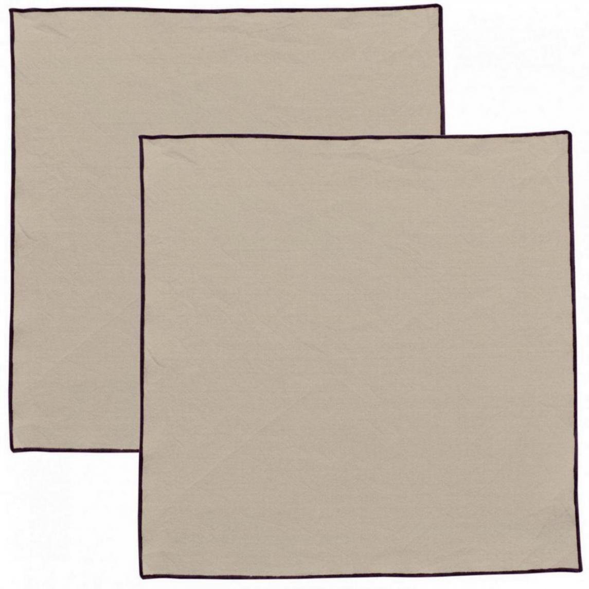 Recycelte Serviette Grace Ficelle 40 x 40