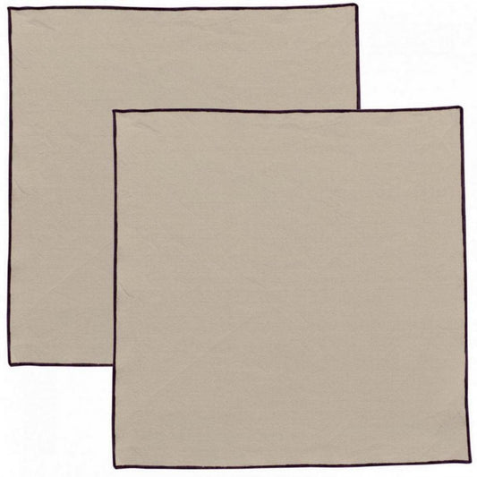 Recycelte Serviette Grace Ficelle 40 x 40 - Pimis Living