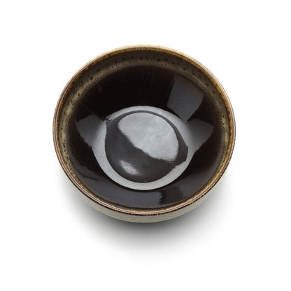 Die Kyoto Low Bowl – Dunkelbrauner Schlamm – M - Pimis Living