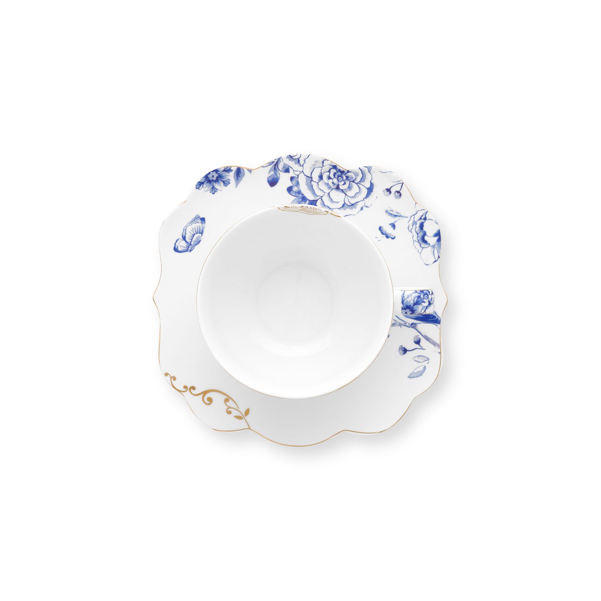 Set/2 Tea Cups & Saucers Royal White - Pimis Living