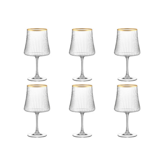 360 ml vergoldeter Kantenwein - Los 6 - Pimis Living