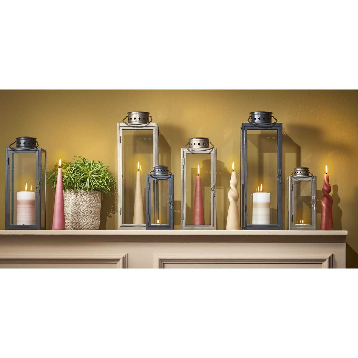 Arzilla Laterne – L14 x B13 x H35 cm – Schwarz - Pimis living by Konceptpunkt