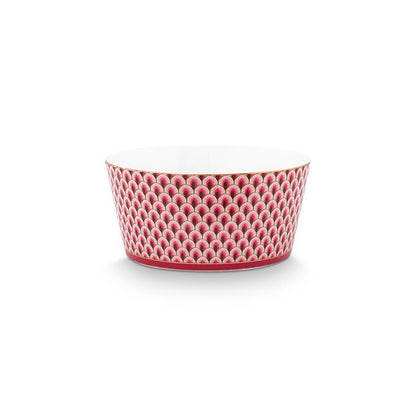 Giftset Bowls Oriental Flower Festival Dark Pink 12cm - Pimis Living