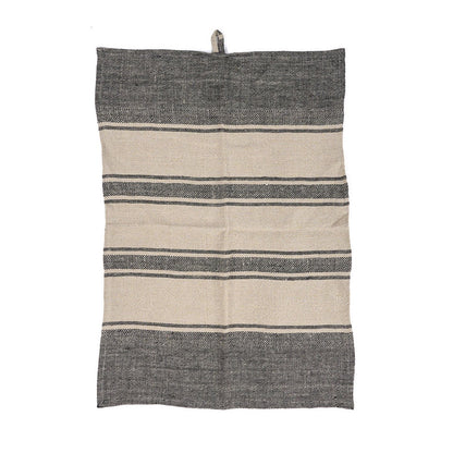 Das Linen Smudge Küchentuch – Naturschwarz – 50 x 70 - Pimis Living