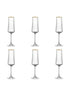 Champagnerflöten vergoldete Kante 210 ml - Los 6 AULICA