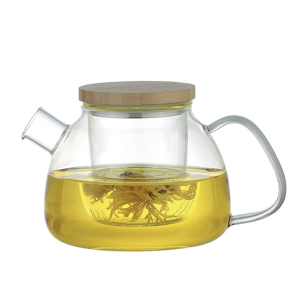 1L -Teekanne mit Holzabdeckung - Pimis Living