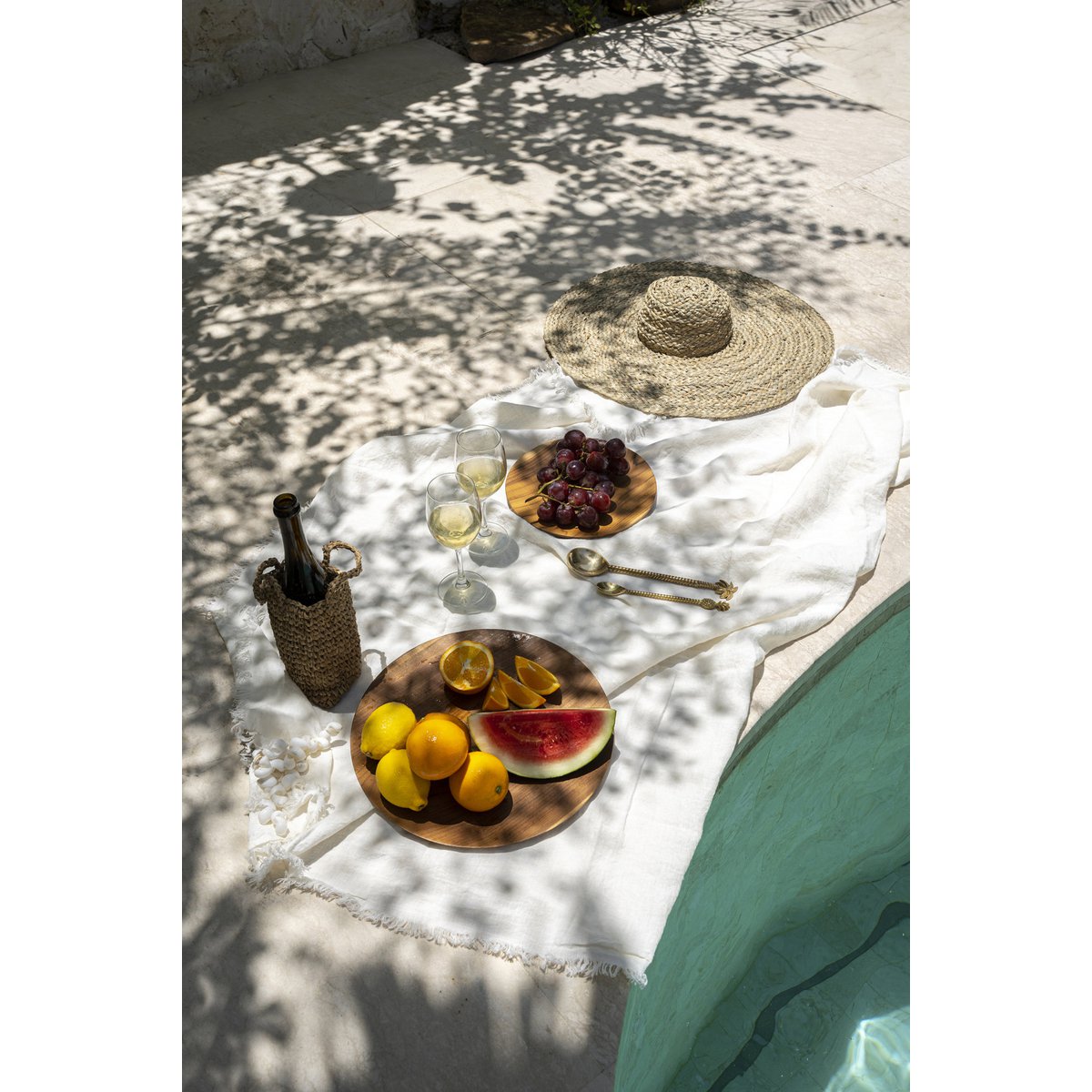 Die Leinentischdecke – Weiß – 180 x 300 - Pimis Living