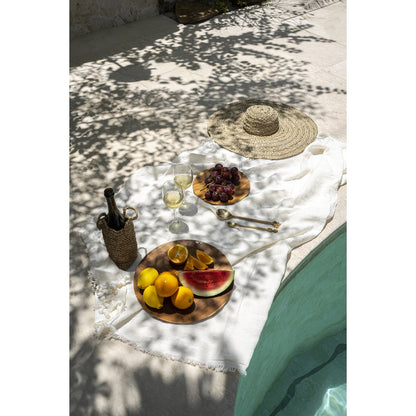 Die Leinentischdecke – Weiß – 180 x 300 - Pimis Living