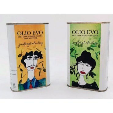 JUST PUGLIA FACTORY EVO Monocultivar & Blend Art Collection – Dose 500 ml (2er-Pack) - Pimis Living