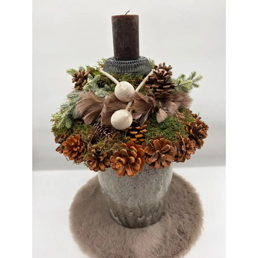 Adventskranz mit 1er Kerze