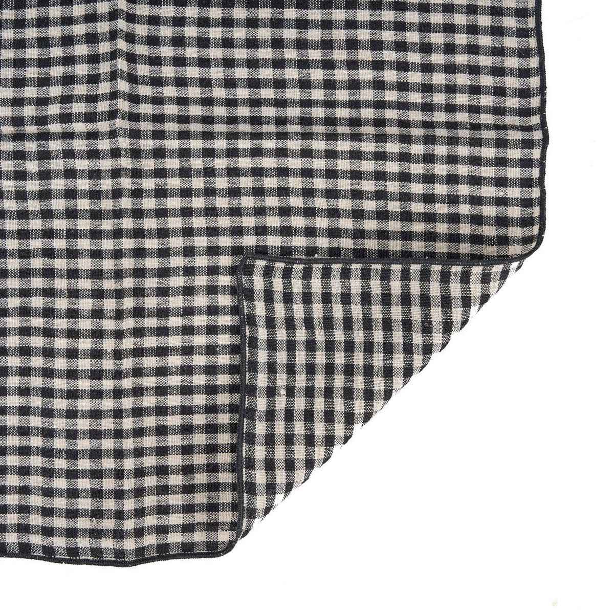 Die Picknick-Serviette – Naturschwarz – 45 x 45 Bazar Bizar Living