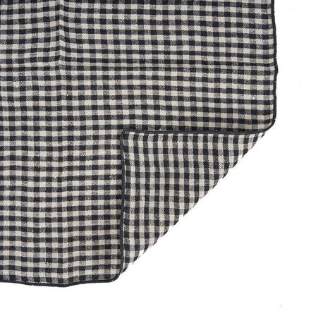 Die Picknick-Serviette – Naturschwarz – 45 x 45 Bazar Bizar Living