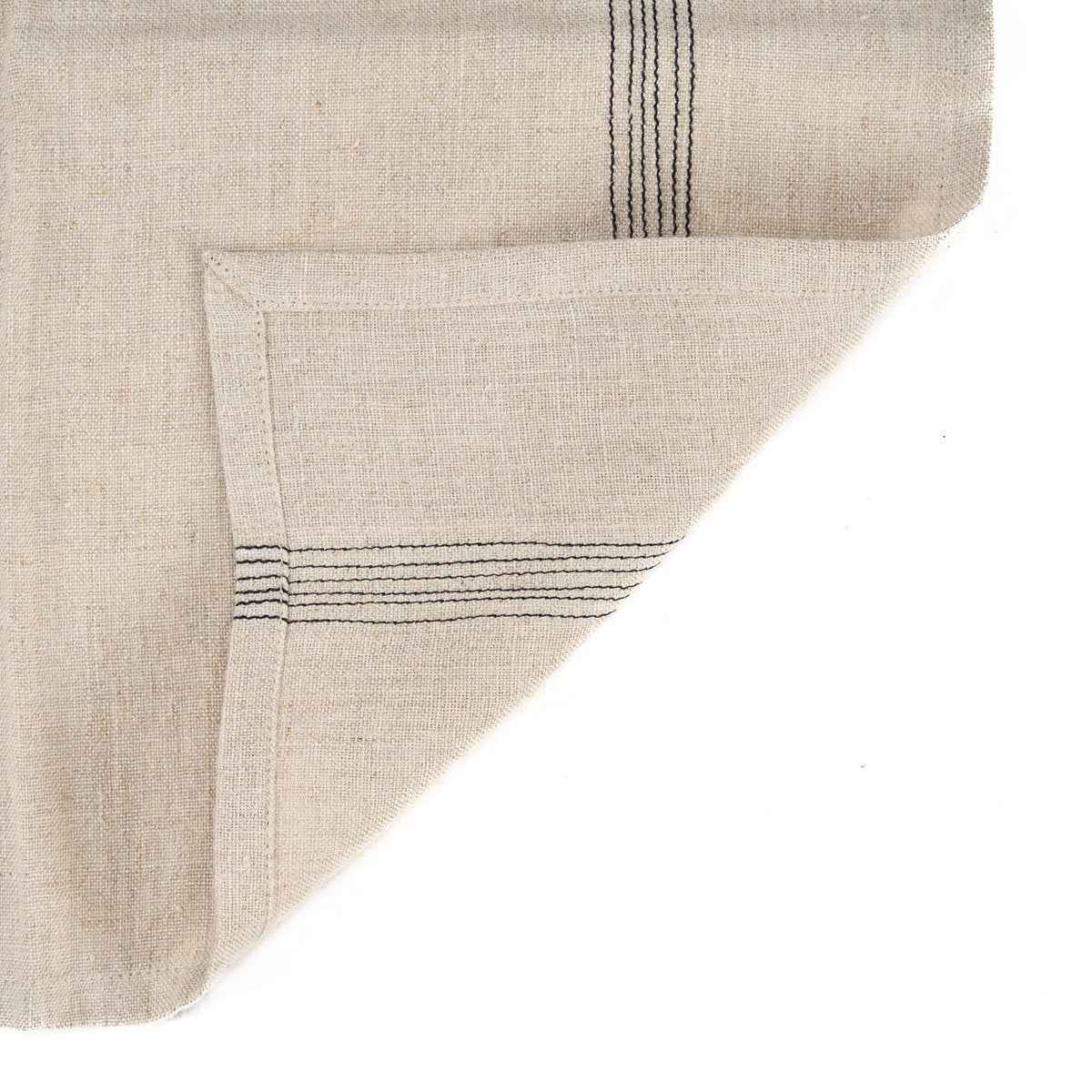 The Lint Biscuit Serviette – Naturschwarz – 45 x 45 Bazar Bizar Living