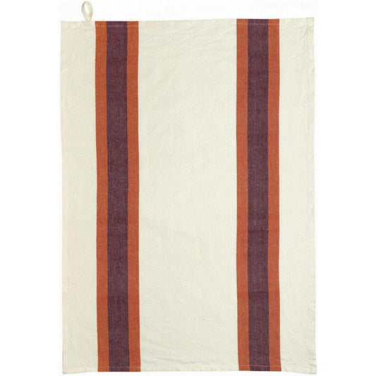 Recyceltes Geschirrtuch Lave Yuna Marmalade/natur 50 x 70 - Pimis Living