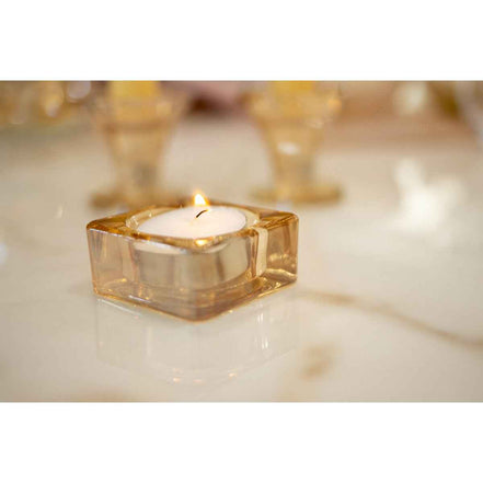 5x5x2,5 cm - Bernstein Candlestick einstellen AULICA