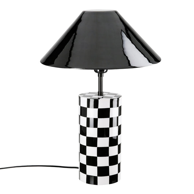 Tischleuchte zylindrisch Checkers, H.52 cm - Pimis living by Konceptpunkt