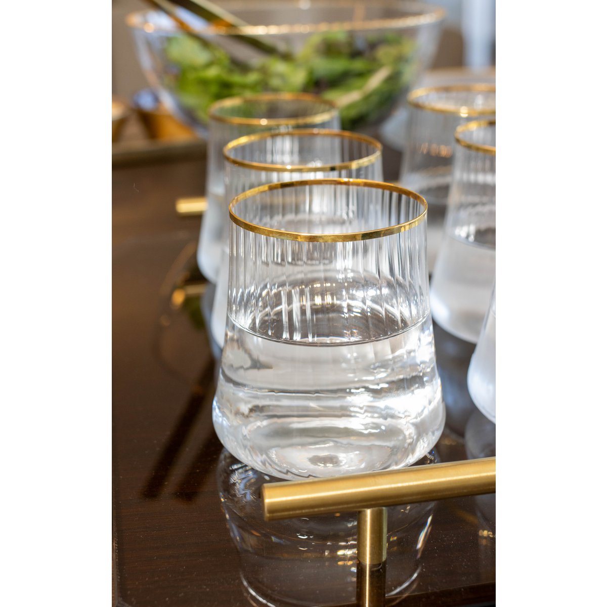 350 ml vergoldete Kantenbrille - Los 6 6 - Pimis Living