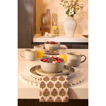 Ozi Set Set 4 people - Stone good - grey