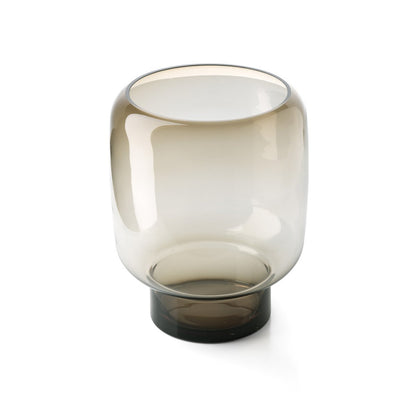 Die Smoky Cube Vase – Braun – L - Pimis Living