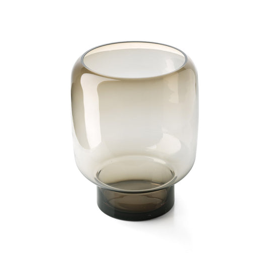 Die Smoky Cube Vase – Braun – L - Pimis Living