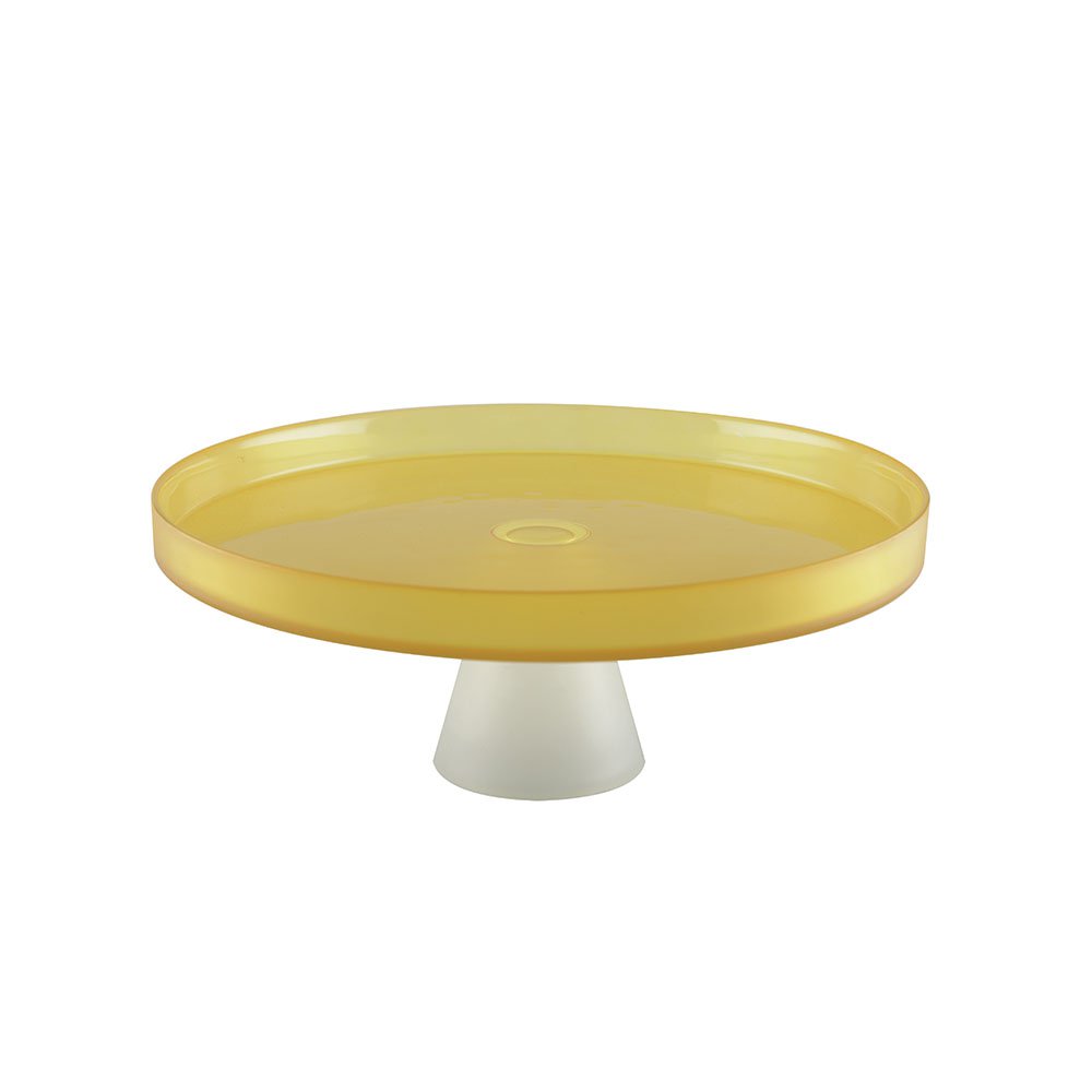 28 cm weiß -an -weiß Kuchenschale -Zitrone AULICA