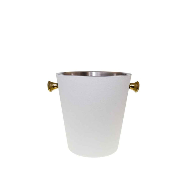 ECRU und Gold Champagner -Eimer 20.5x20.5x22 cm AULICA