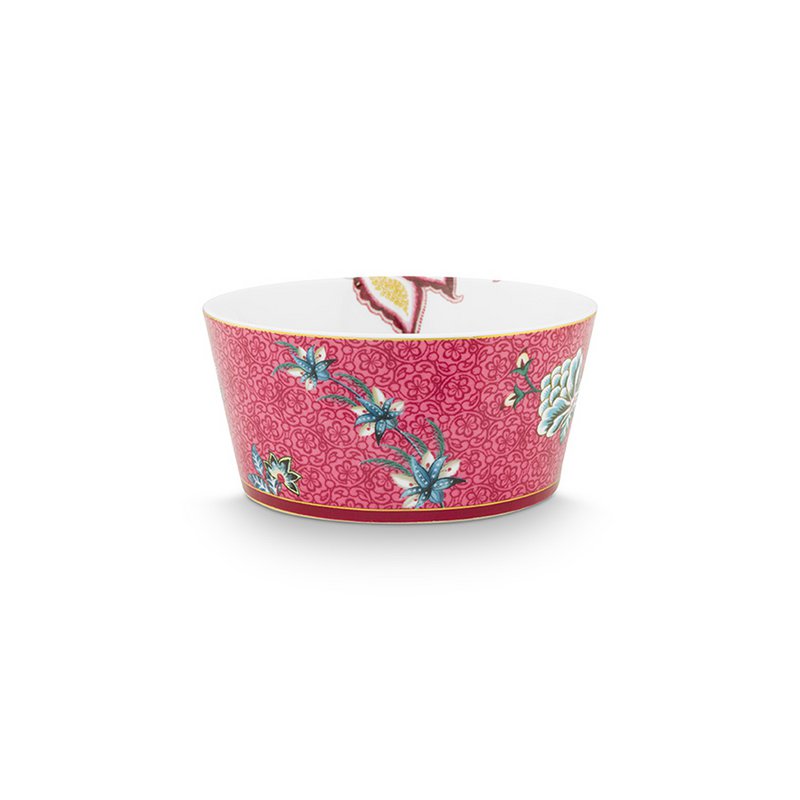 Giftset Bowls Oriental Flower Festival Dark Pink 12cm - Pimis Living