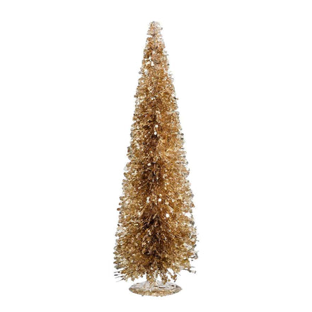 Dekoration Weihnachtsbaum - H60 x Ø19 cm - Champagner
