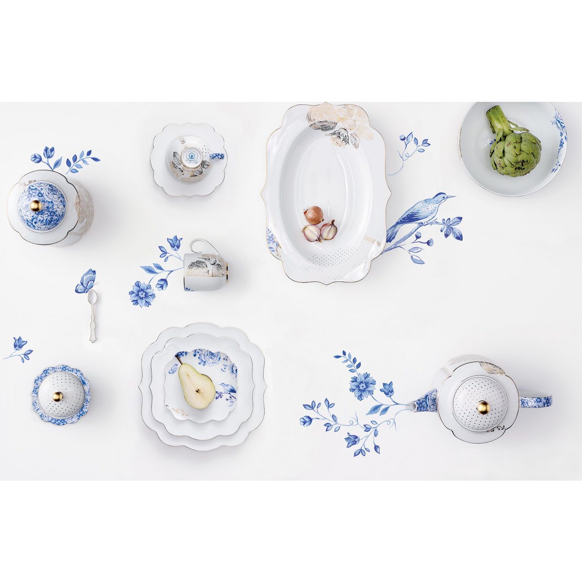 Set/2 Espresso Cups & Saucers Royal White - Pimis Living