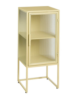 Clifton -Aufbewahrungsschrank mit Türen - L38 x B35 x H90 cm - Metall - Beige