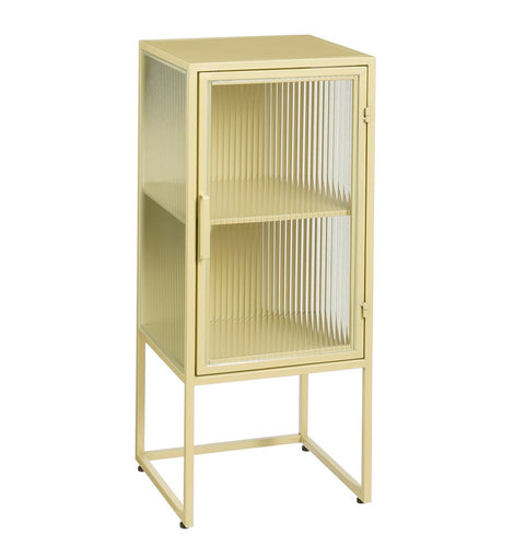 Clifton -Aufbewahrungsschrank mit Türen - L38 x B35 x H90 cm - Metall - Beige