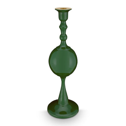 Candle Holder Metal Sphere Medium Green 37cm - Pimis Living