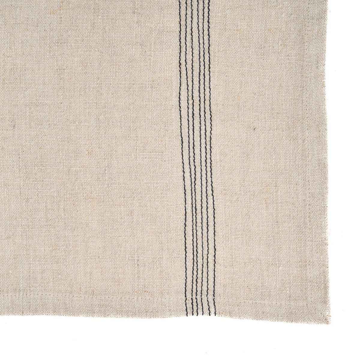 The Lint Biscuit Serviette – Naturschwarz – 45 x 45 Bazar Bizar Living