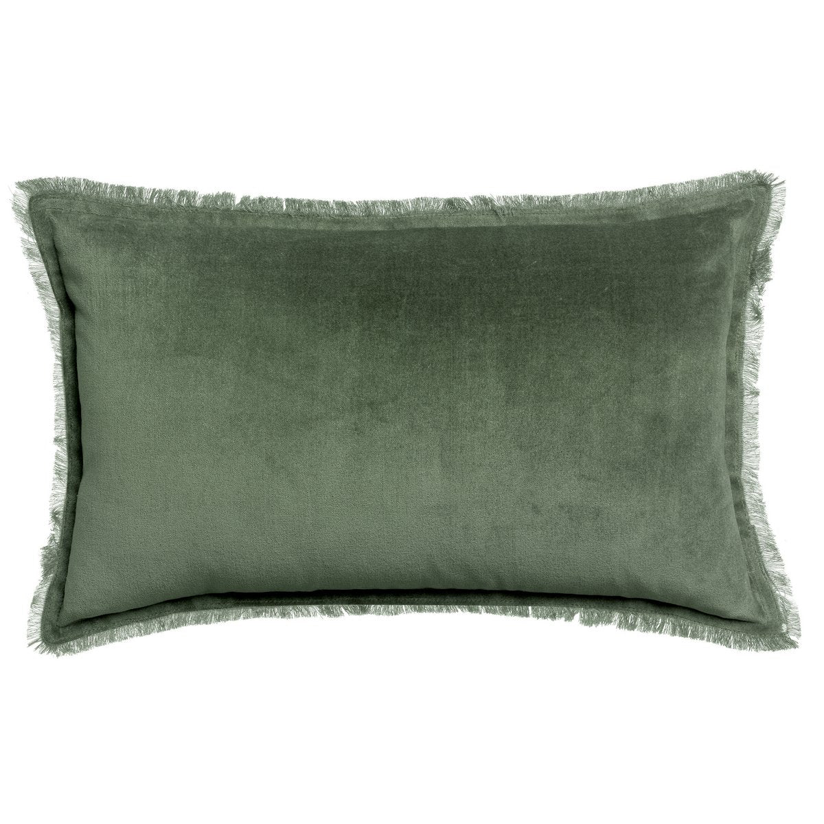Einfarbiges Kissen Fara Thymian 30 x 50 - Pimis Living
